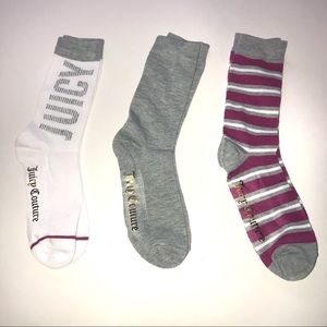 Juicy Couture Womens Socks Size 4-10